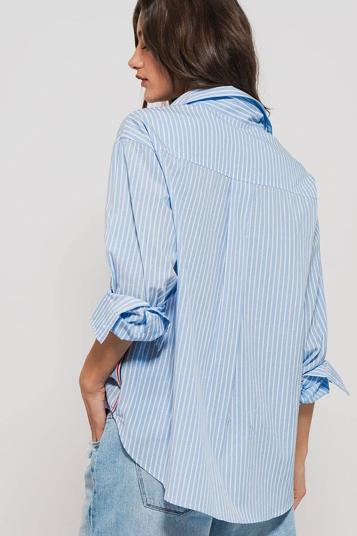 Oxford Twill Tape Detail Shirt
