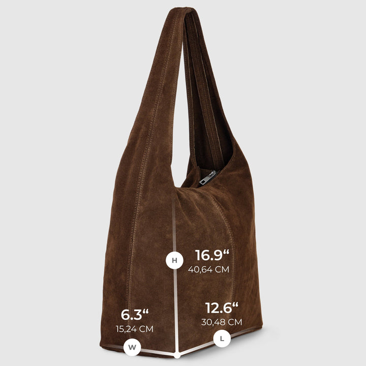Violate Italian Genuine Suede Hobo