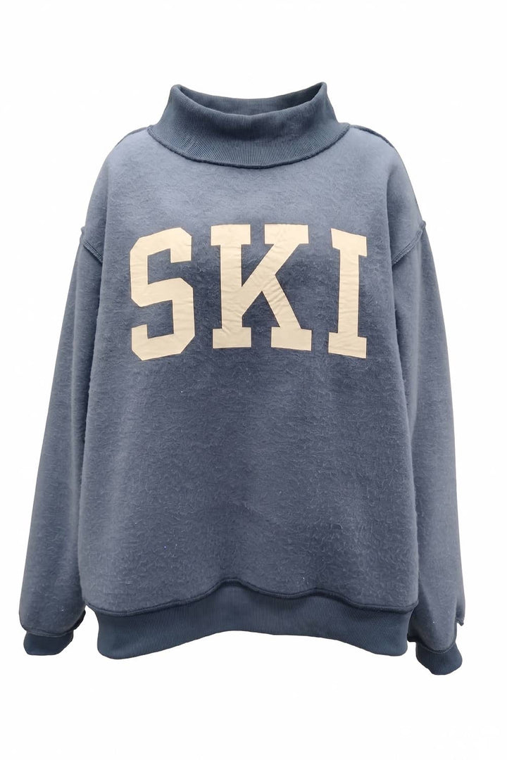 Apres/Ski Reversible Mockneck Sweatshirt