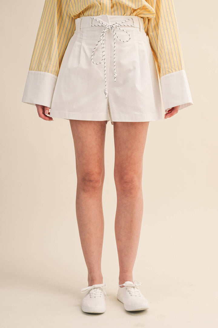 Perry Rope Trim Belt Shorts