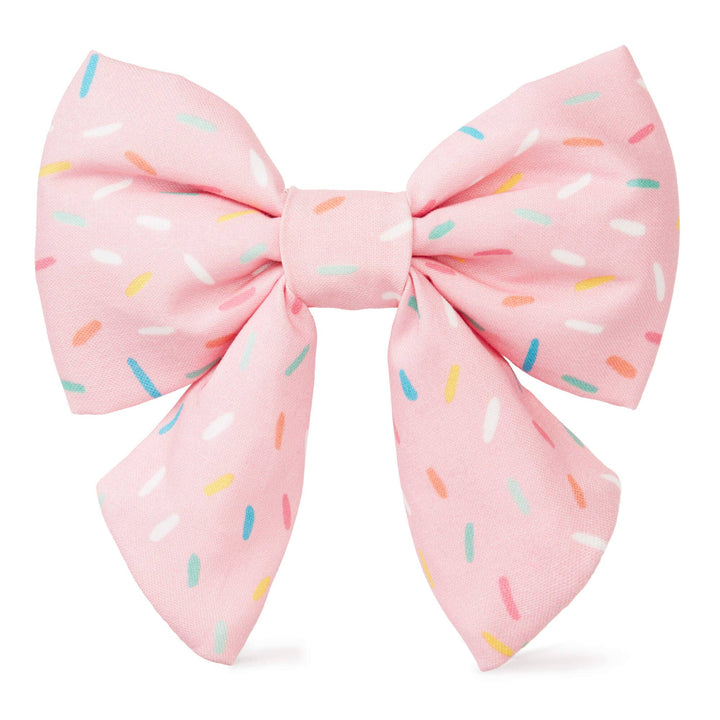 Sprinkles Birthday Lady Dog Bow