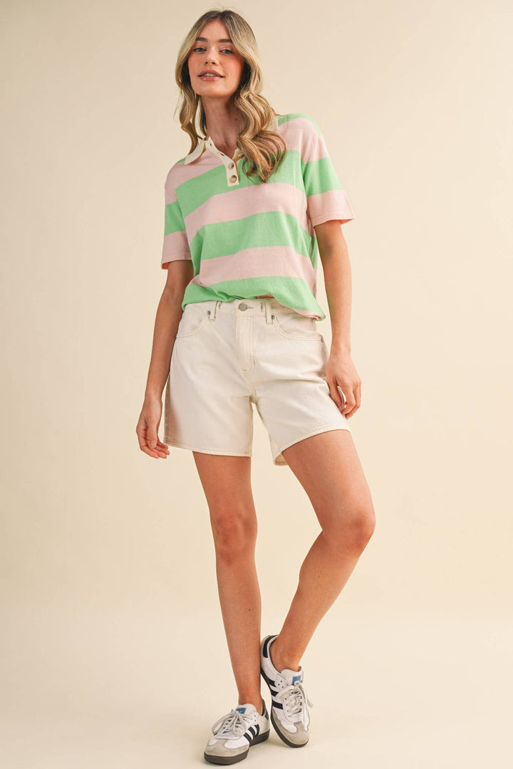Rachel Knit Polo Short Sleeve