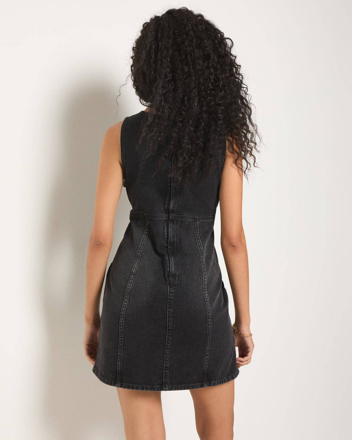 Ella Denim Dress Midnight Black