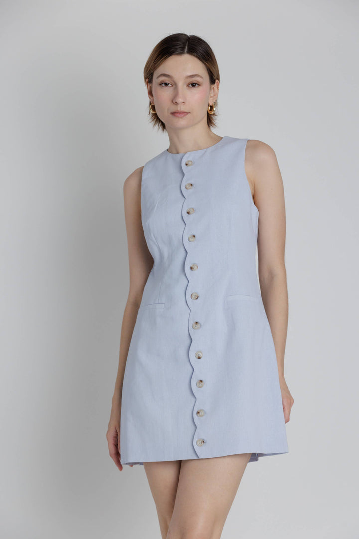 Patrice Scallop Trim Dress