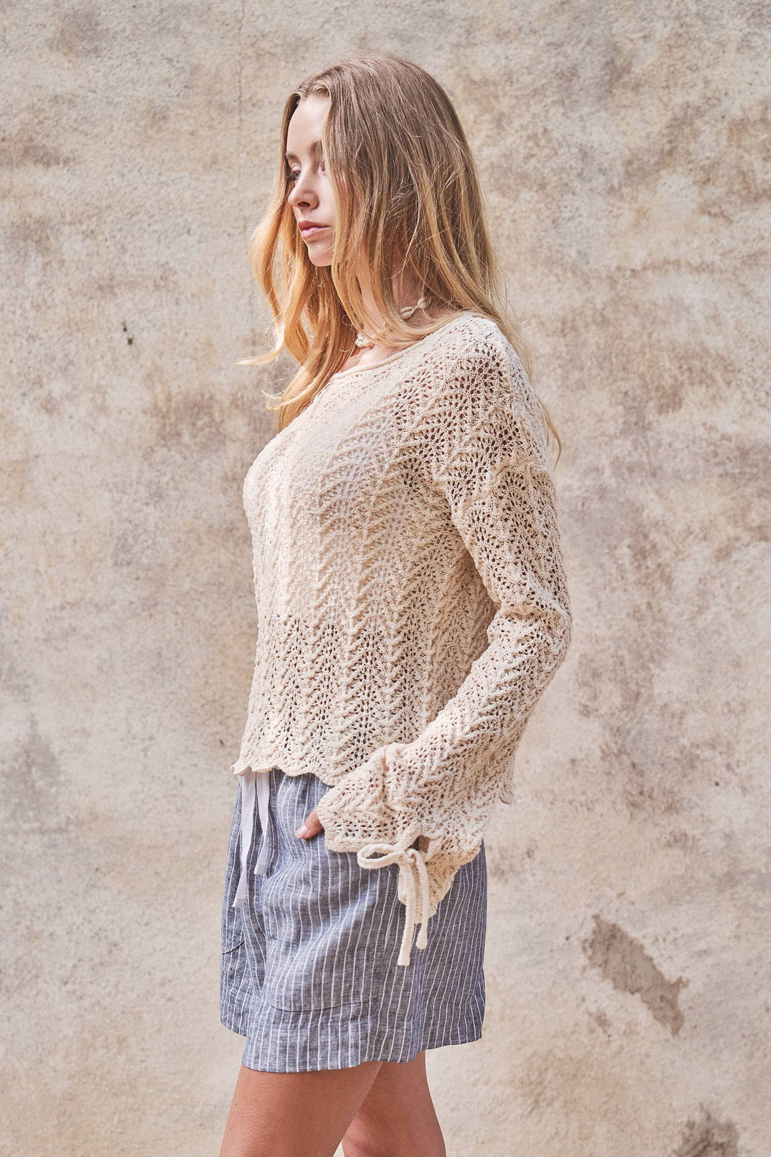 Ontario Linen Drawstring Relaxed Shorts