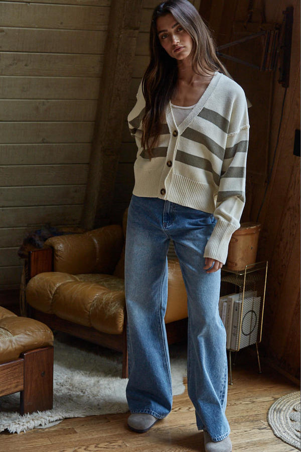 Irena Striped Cardigan
