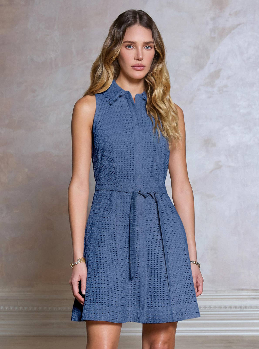 Tori Cotton Eyelet Mini Dress