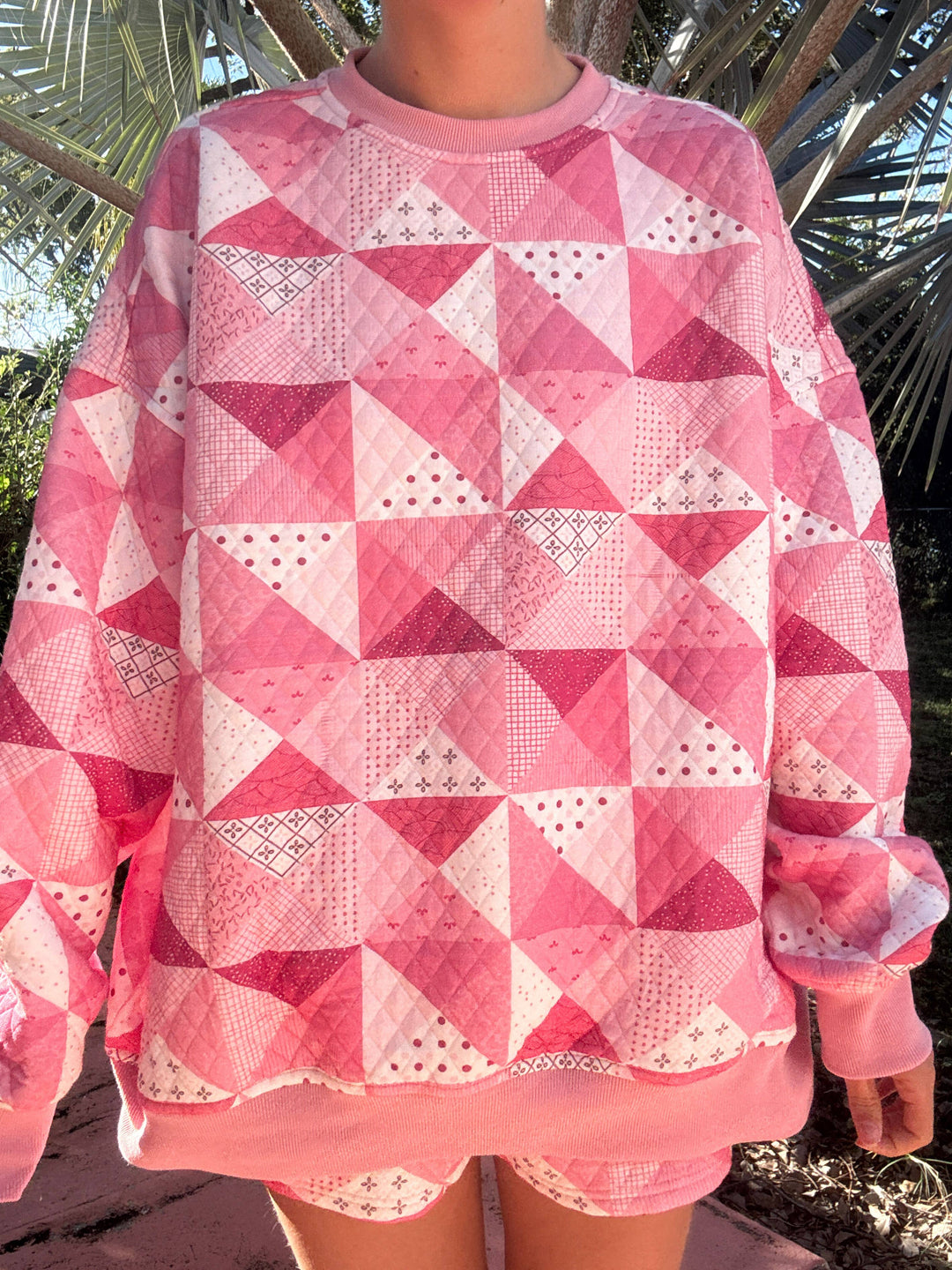 Quilted Gemma Patchwork Sweatshirt