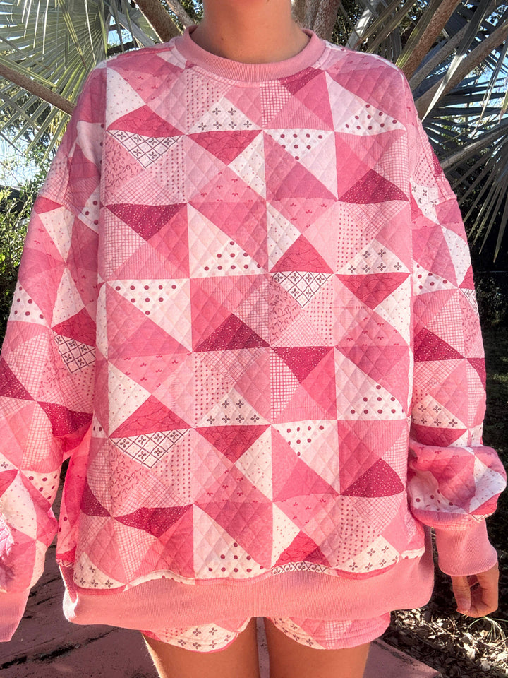 Quilted Gemma Patchwork Sweatshirt