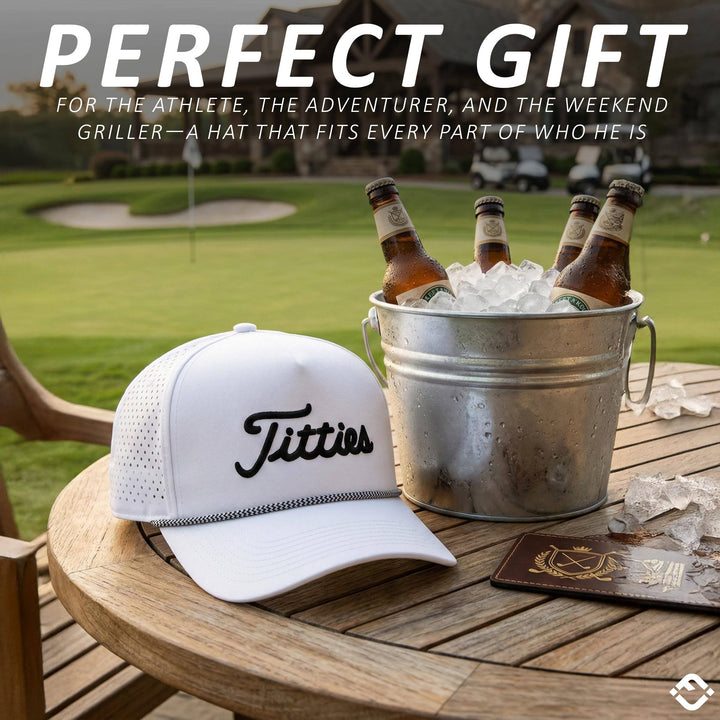 Titties Laser Cut Golf Rope Hat
