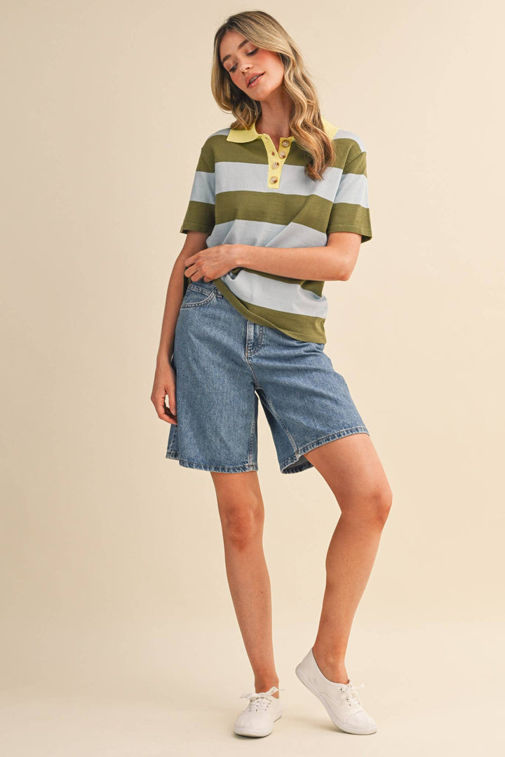 Rachel Knit Polo Short Sleeve