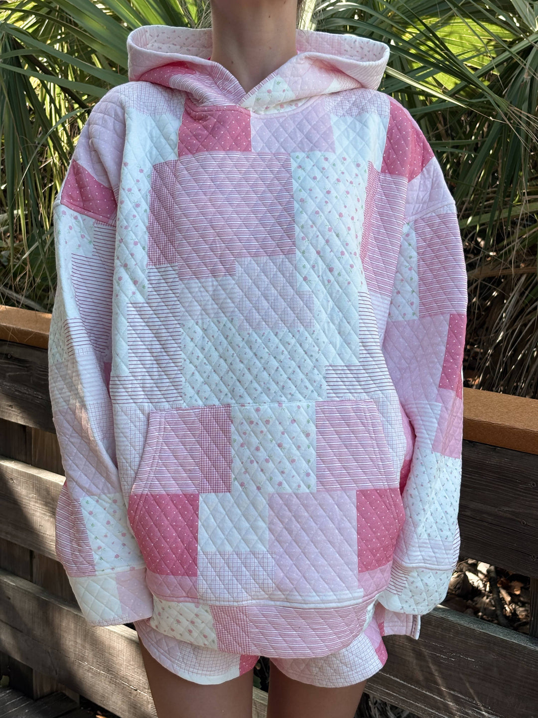 Quilted Margo Patchwork Hoodie