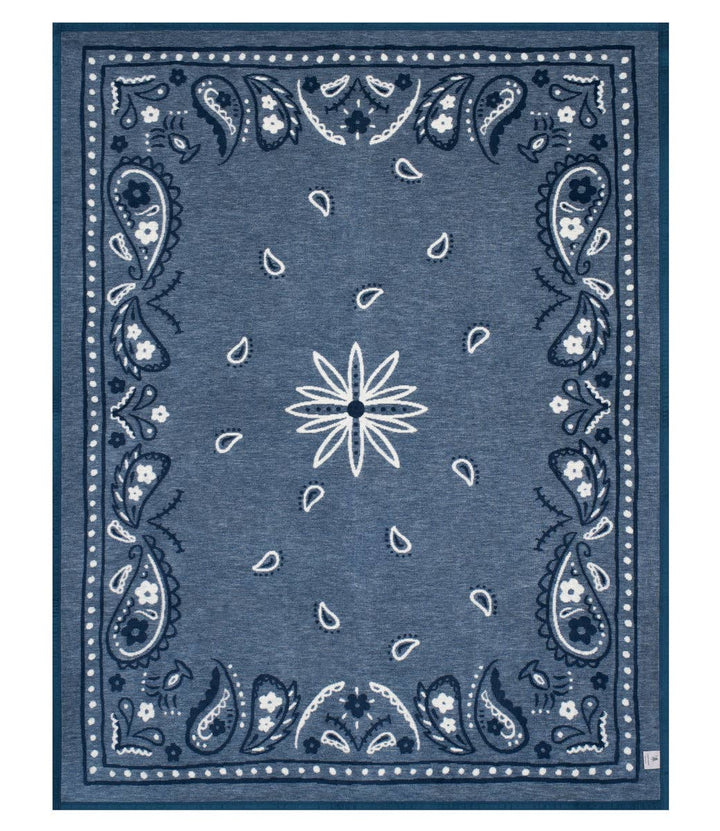 ChappyWrap - Vintage Blue Bandana Blanket