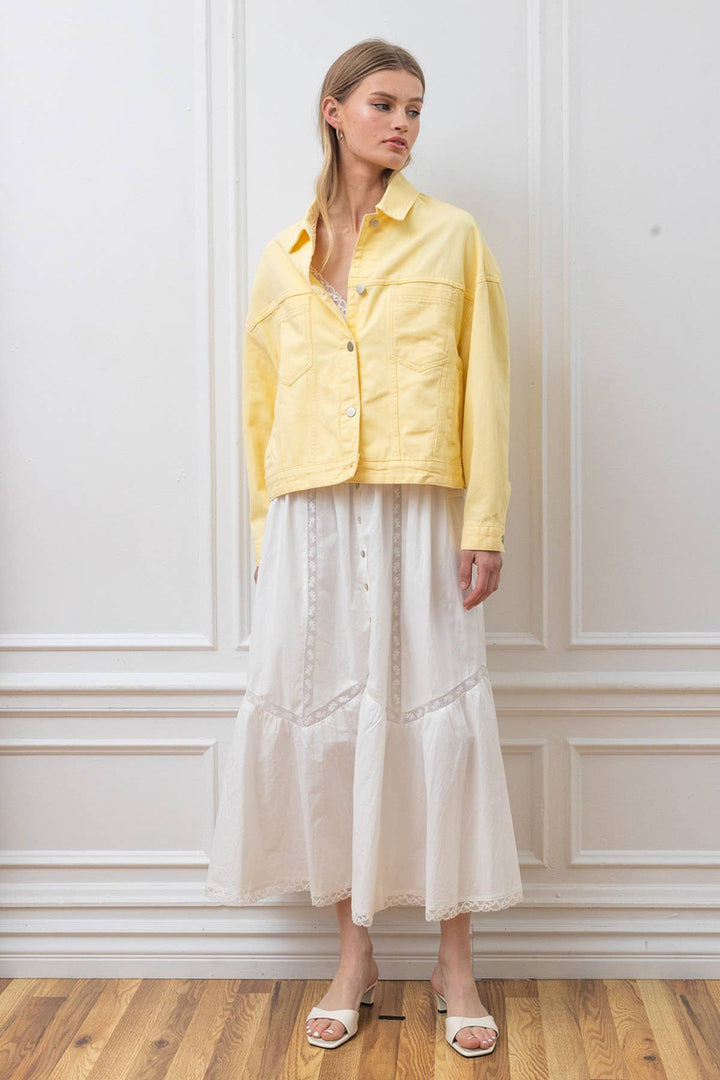Boyfriend Jacket - Butter Yellow