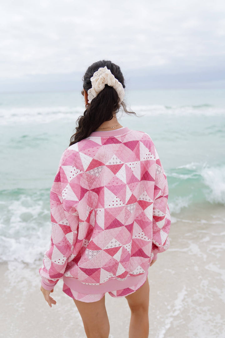 Quilted Gemma Patchwork Sweatshirt