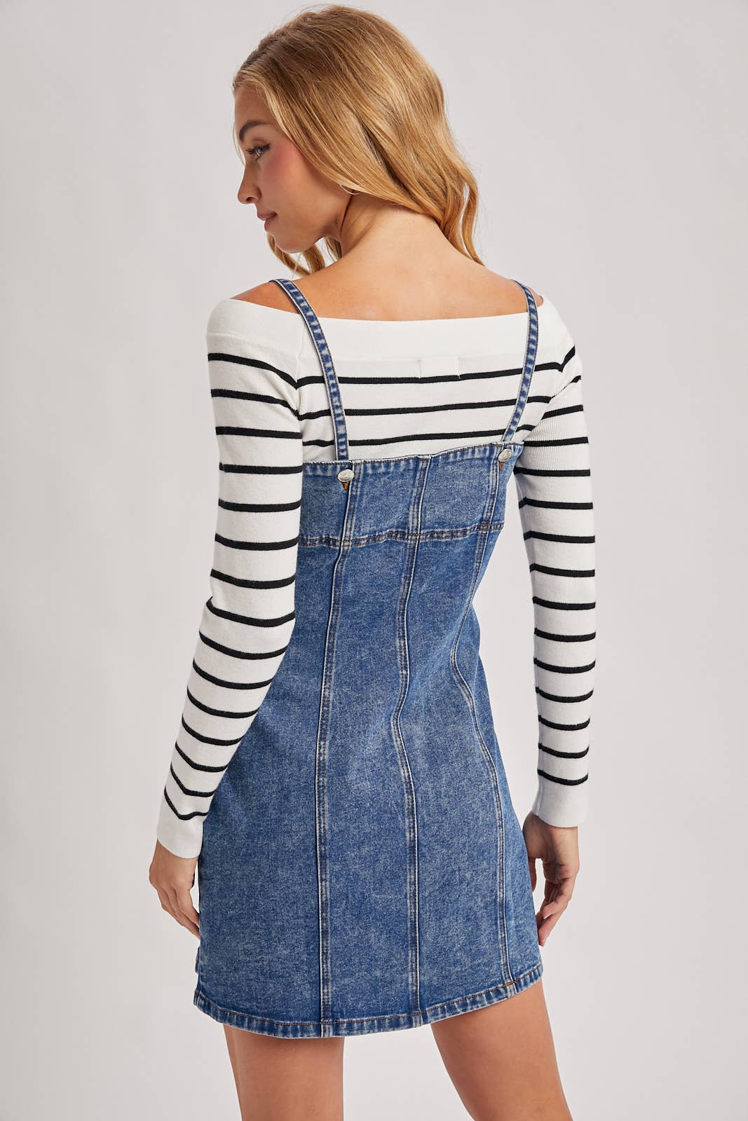 Trina Denim Buttondown Mini Dress