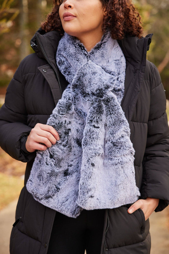Camelia Fur Wrap Scarf