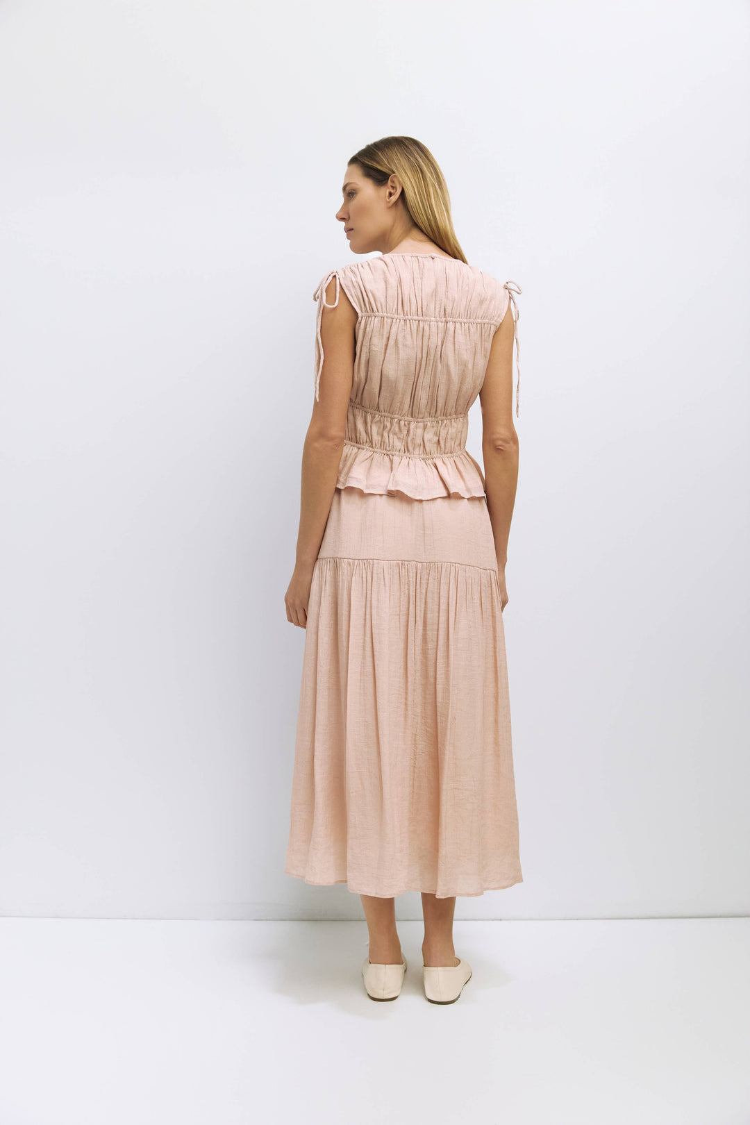 Cleo Top | Gathered Sleeveless Blouse