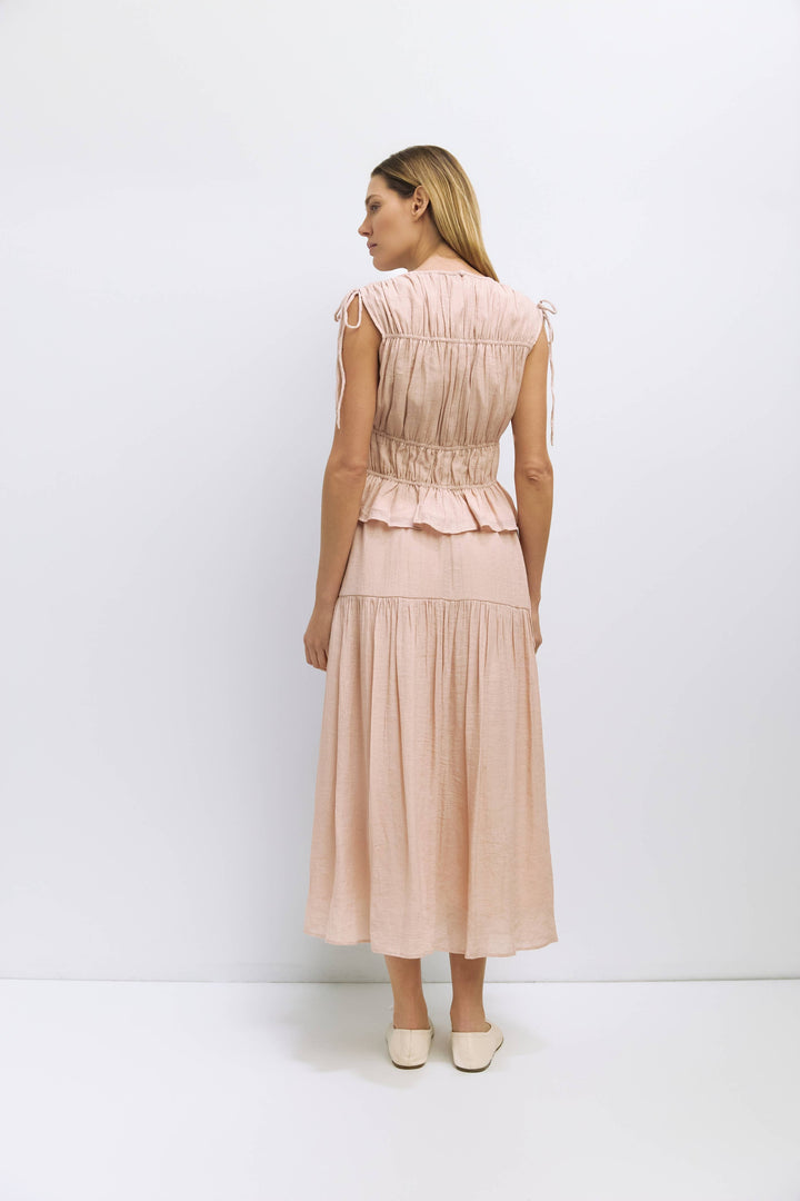 Cleo Top | Gathered Sleeveless Blouse