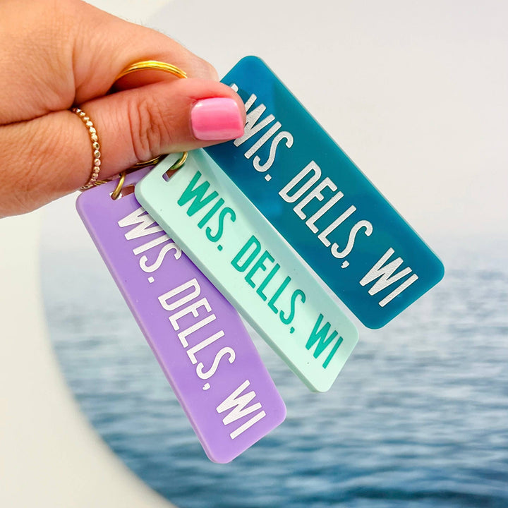 Lake Erie Keychain: Script Letters
