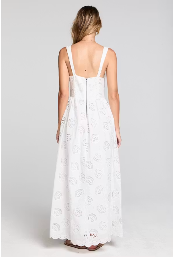 Hadley Midi Dress - Seashell Cutouts