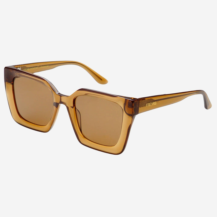 FREYRS Eyewear - Coco Acetate Womens Square Sunglasses  : Brown
