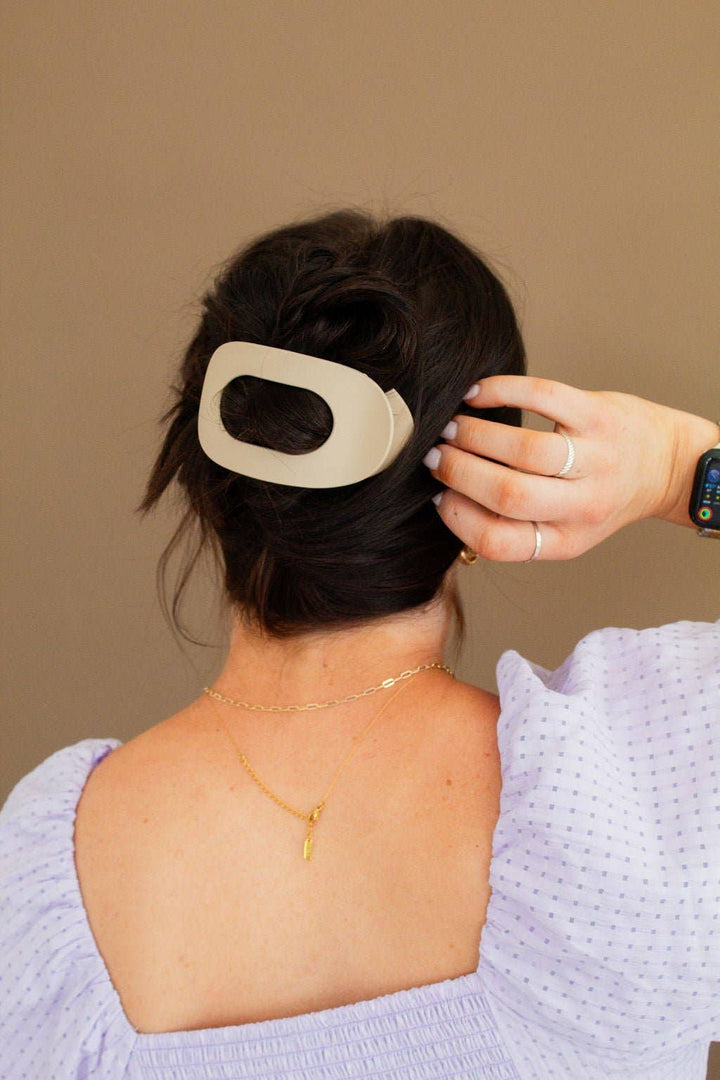Oval Flat Large Clip