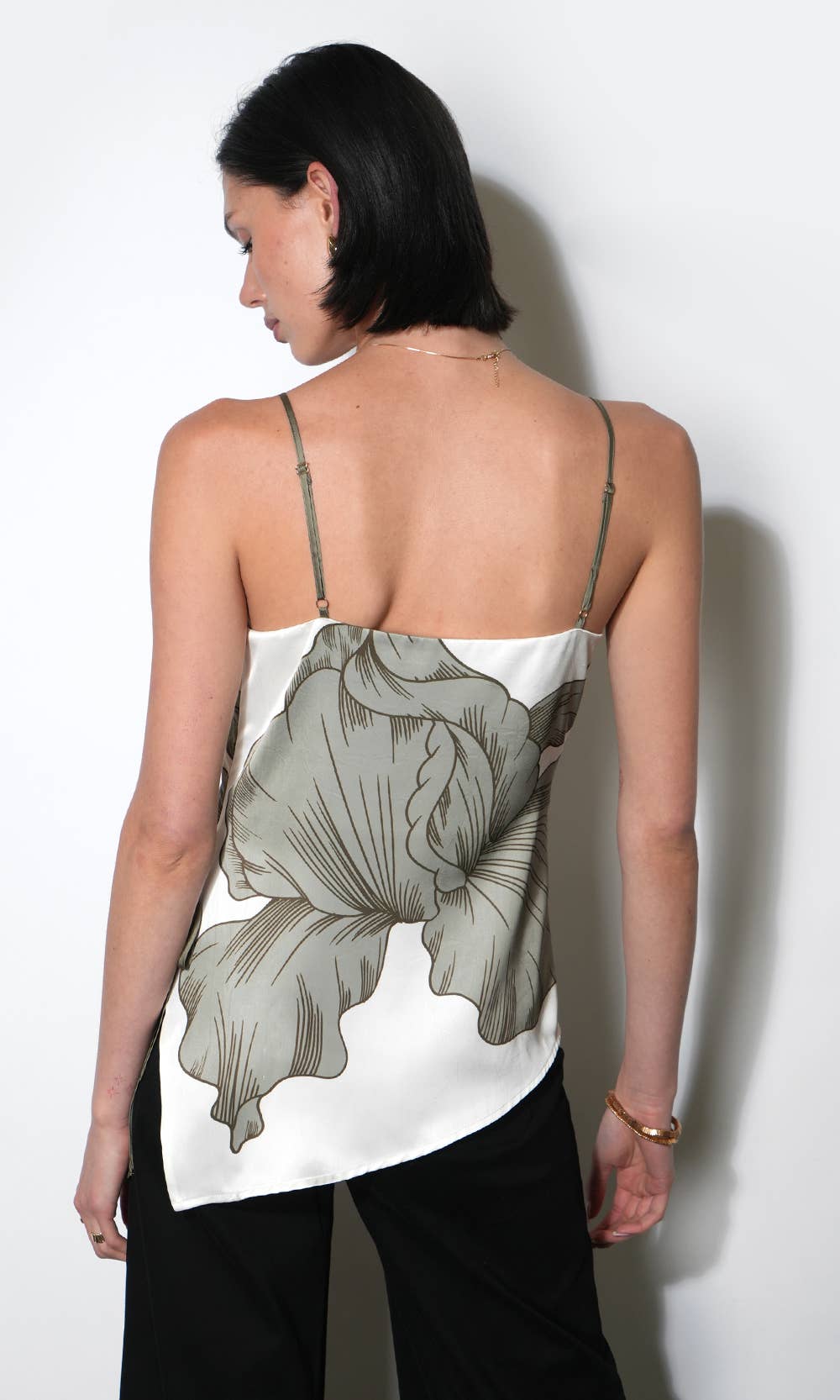Lennon Side Tie Asymmetric Cami Top
