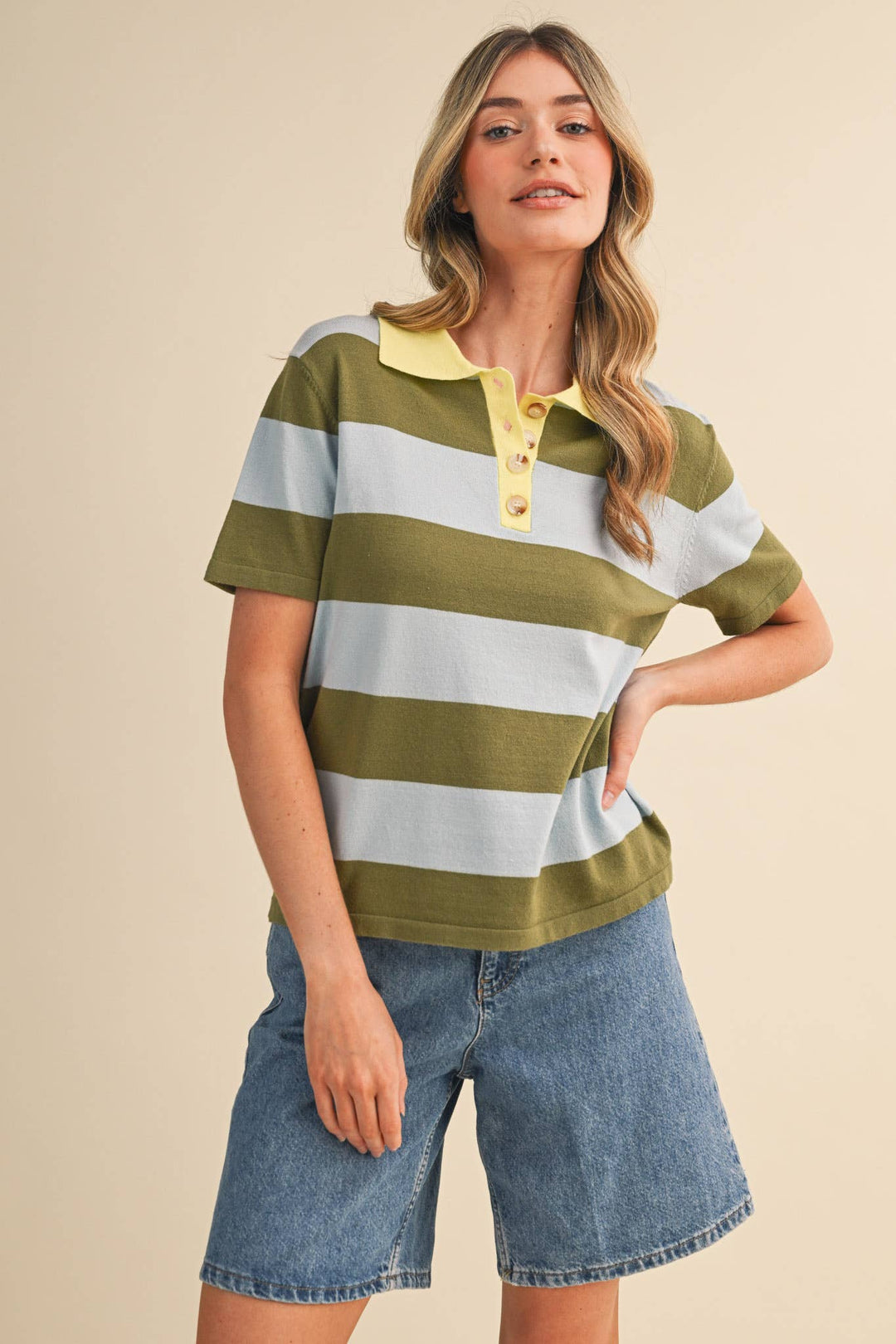 Rachel Knit Polo Short Sleeve