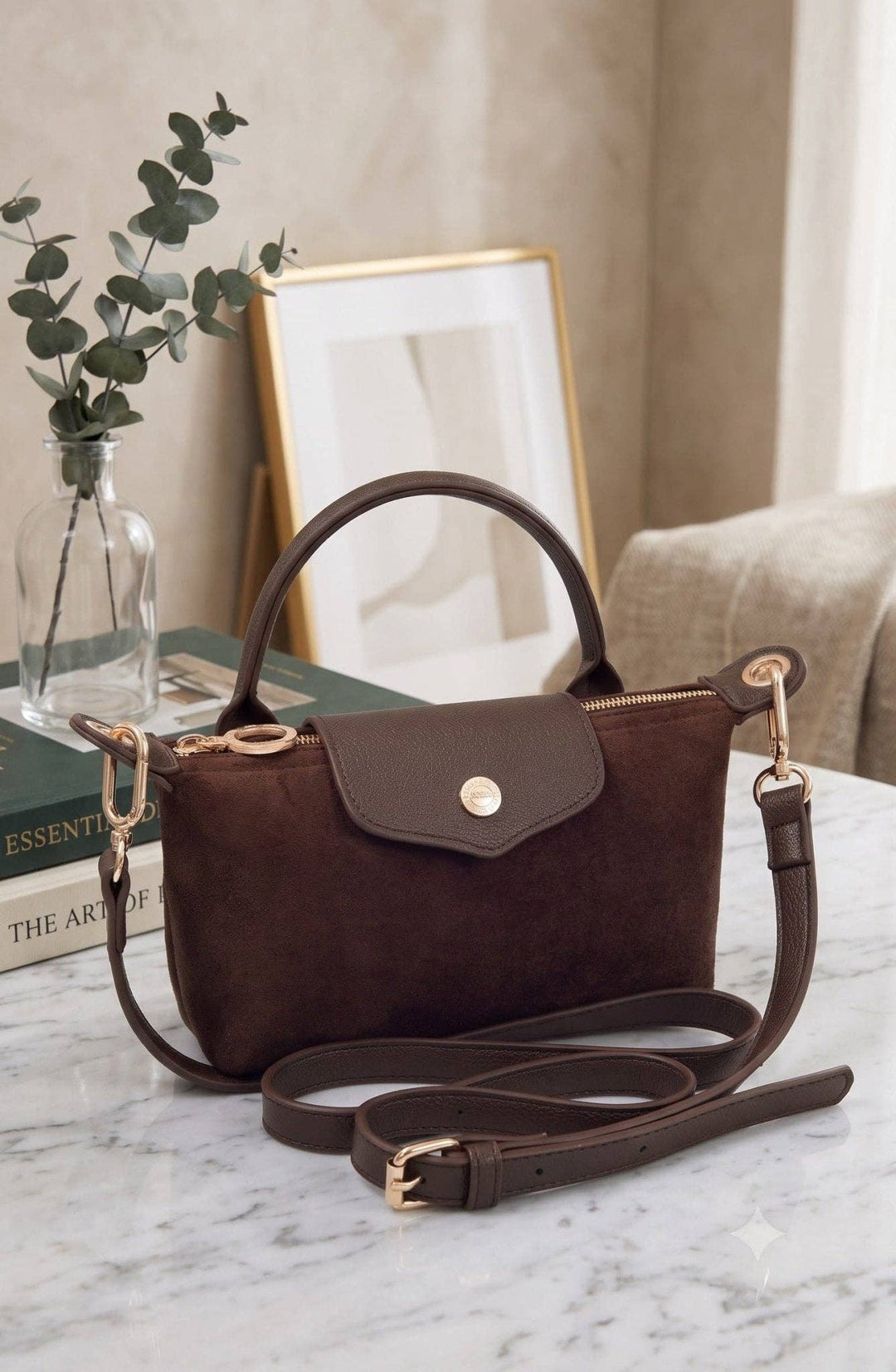 Sadie Suede Mini Crossbody Bag