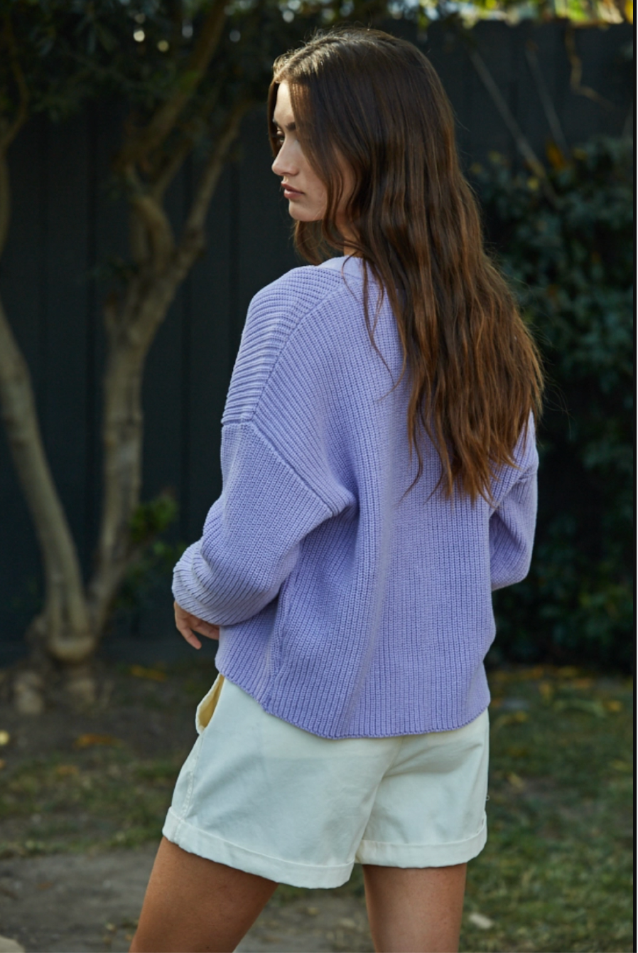 The Kacey Cardigan- Lavender